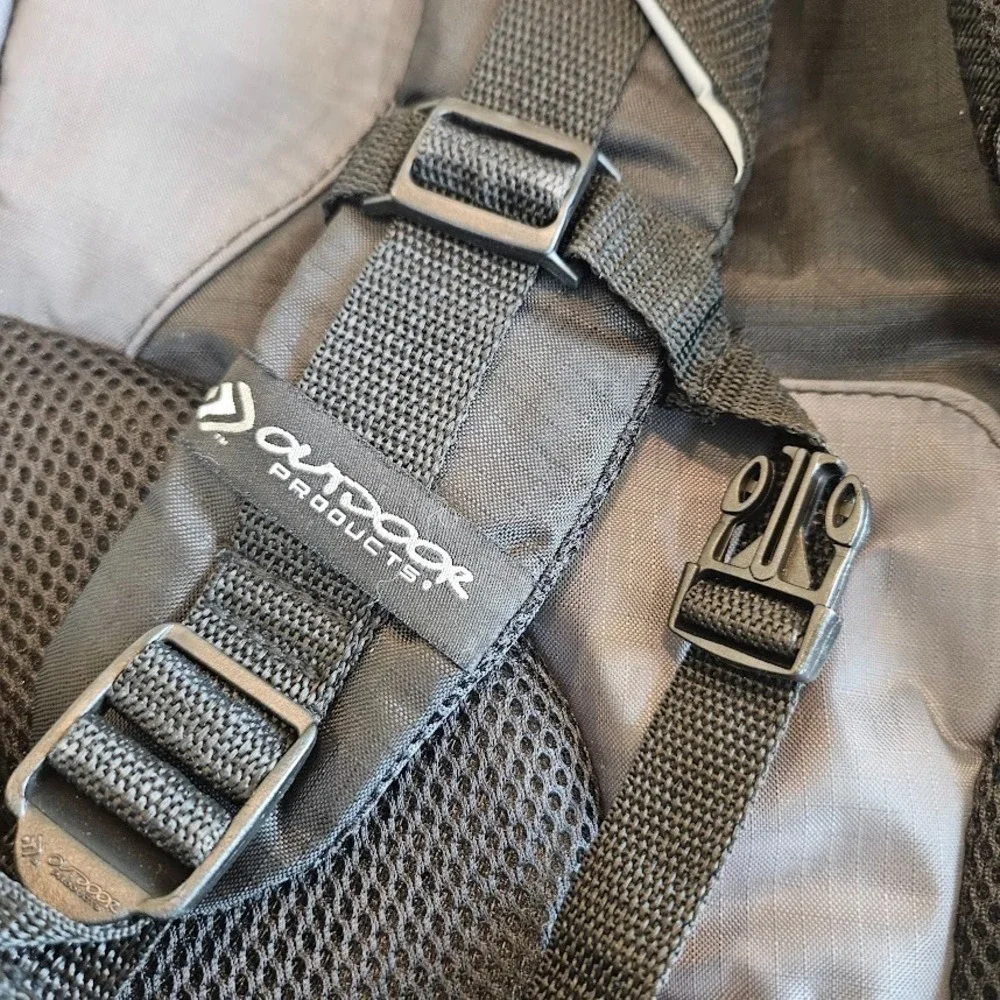 Outdoor Products Hiking Daypack & Blue Waist Pack Duo w/2 Water Bottles